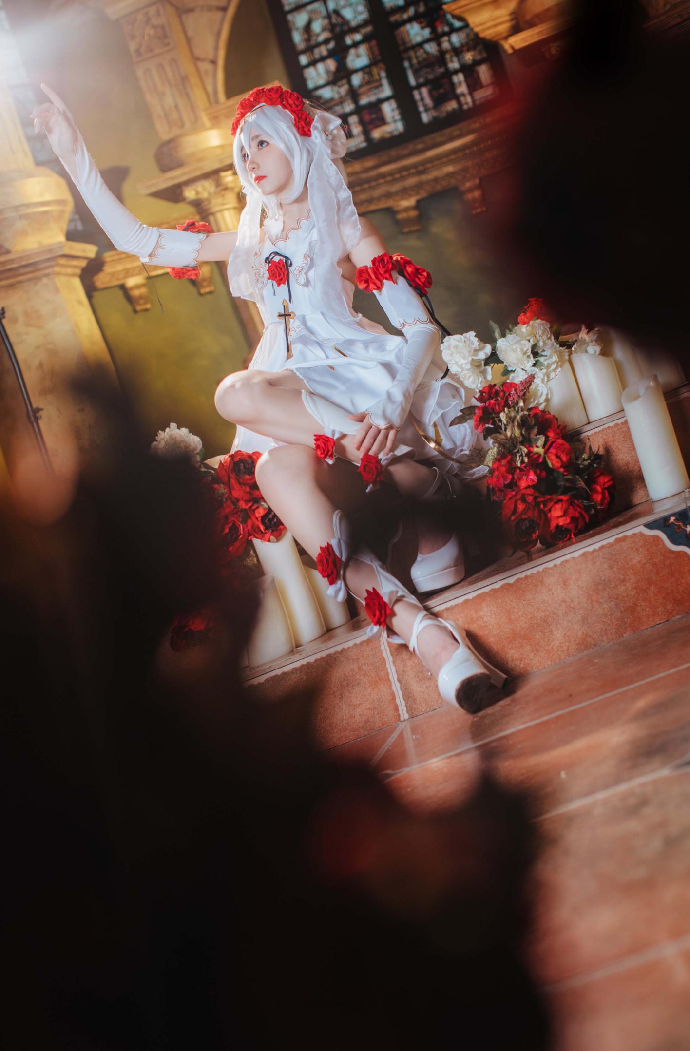 [南桃Momoko]NO.019德丽莎花裳月纱插图5
